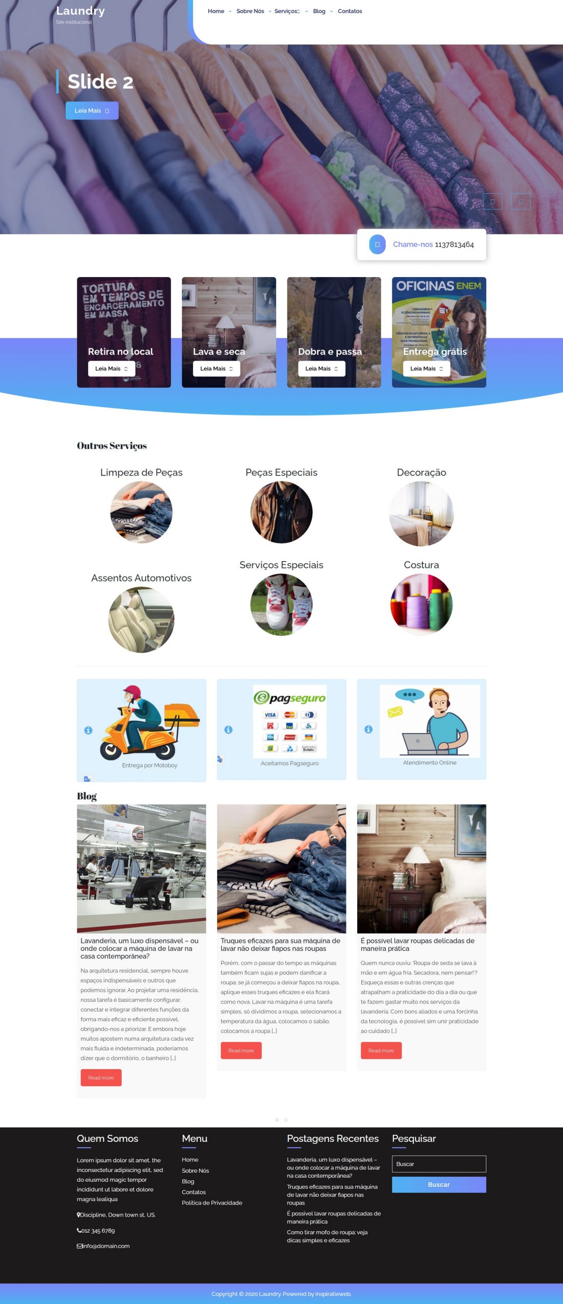 Desenvolvimento de Site para Lavanderia (E2) - Image 2