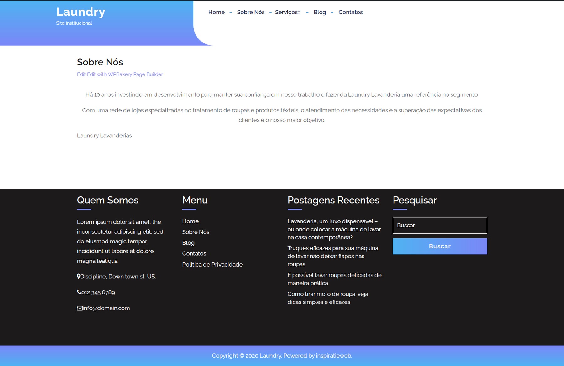 Desenvolvimento de Site para Lavanderia (E2) - Image 3