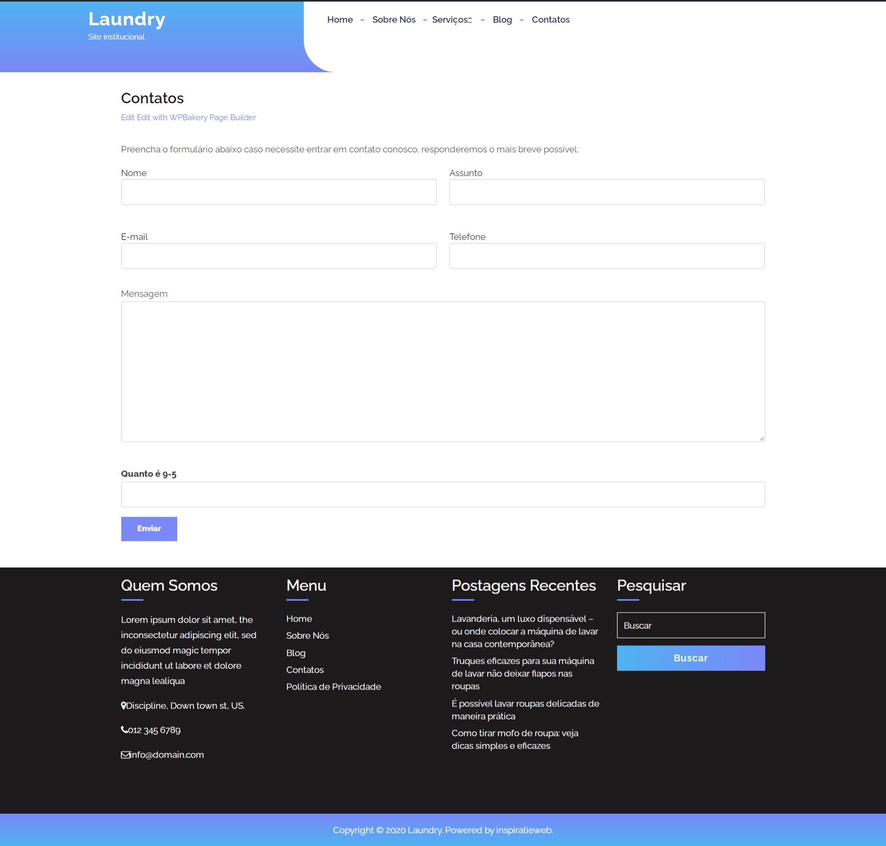 Desenvolvimento de Site para Lavanderia (E2) - Image 6