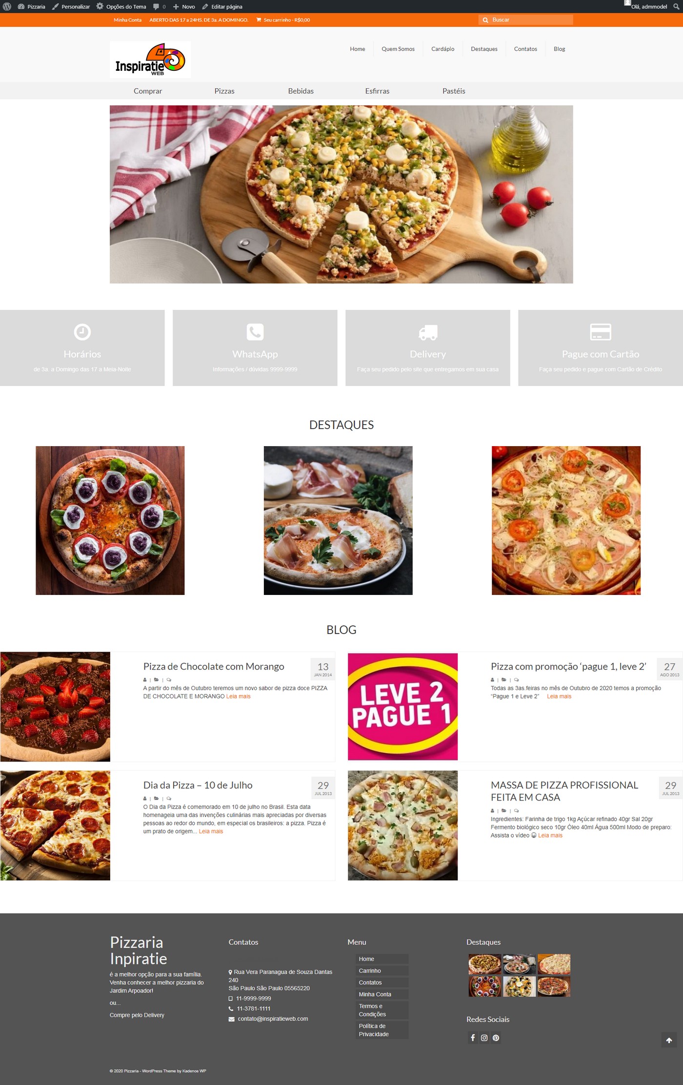 Desenvolvimento de site para Pizzaria (E9) - Image 2
