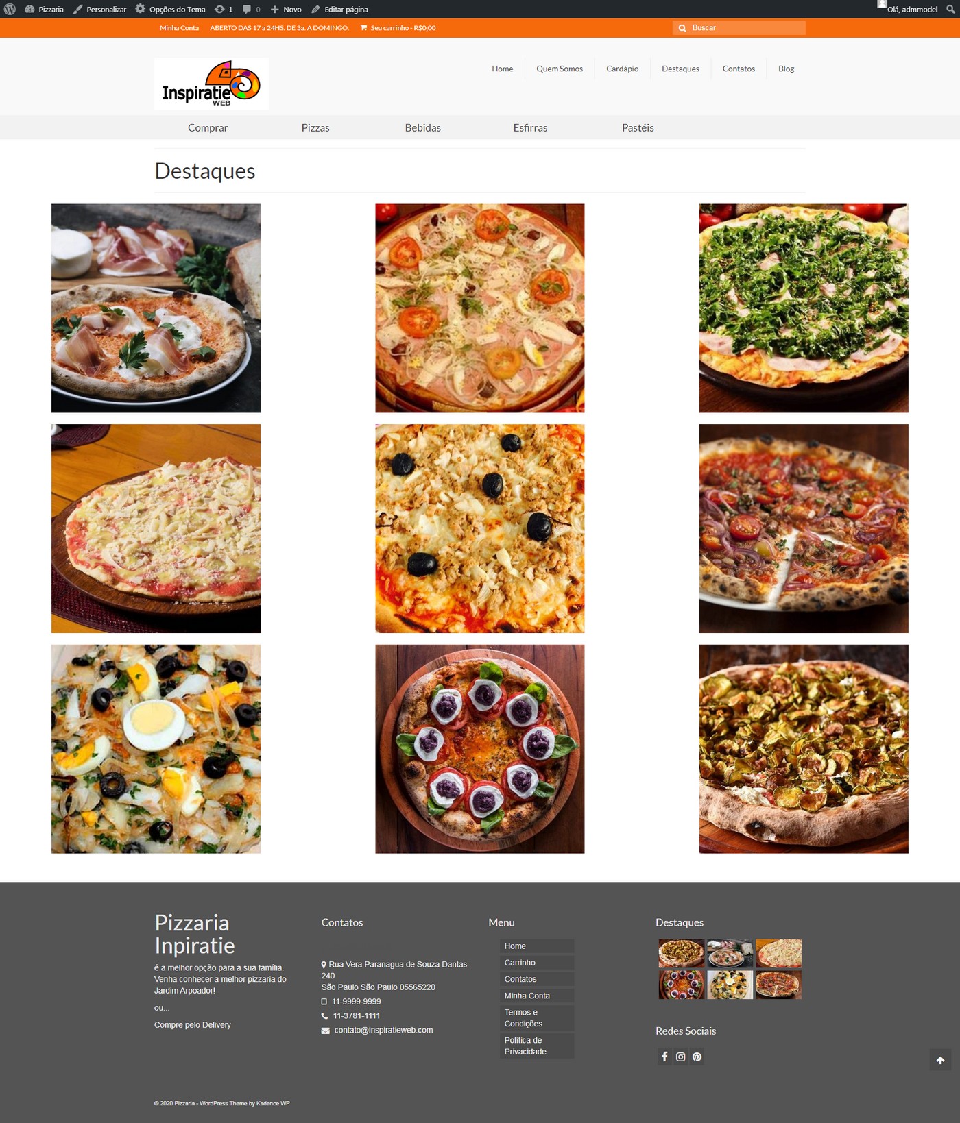 Desenvolvimento de site para Pizzaria (E9) - Image 5