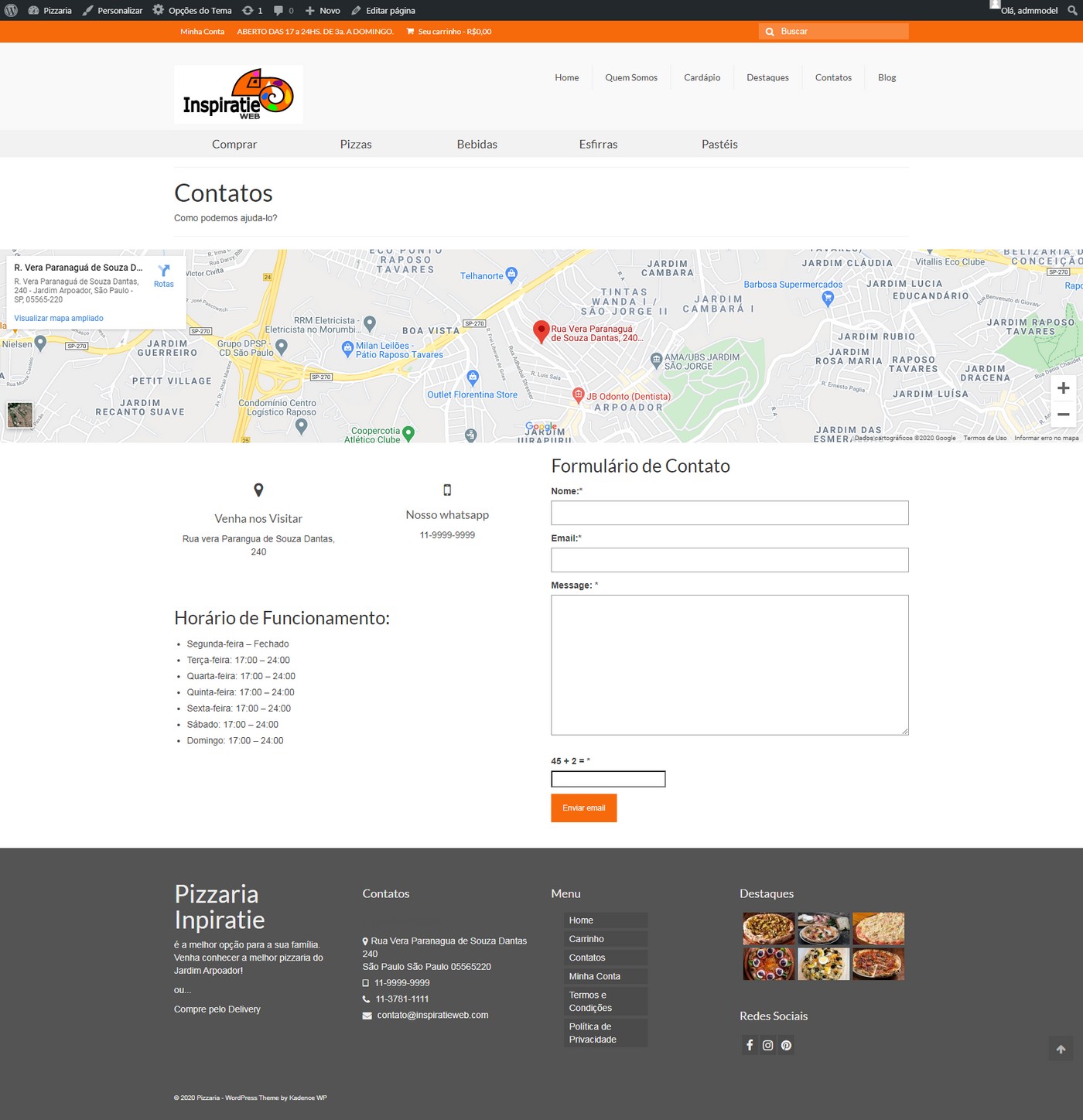 Desenvolvimento de site para Pizzaria (E9) - Image 6