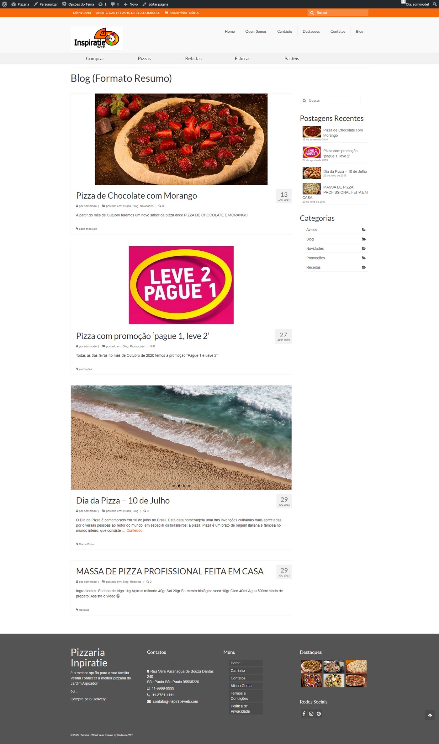 Desenvolvimento de site para Pizzaria (E9) - Image 7