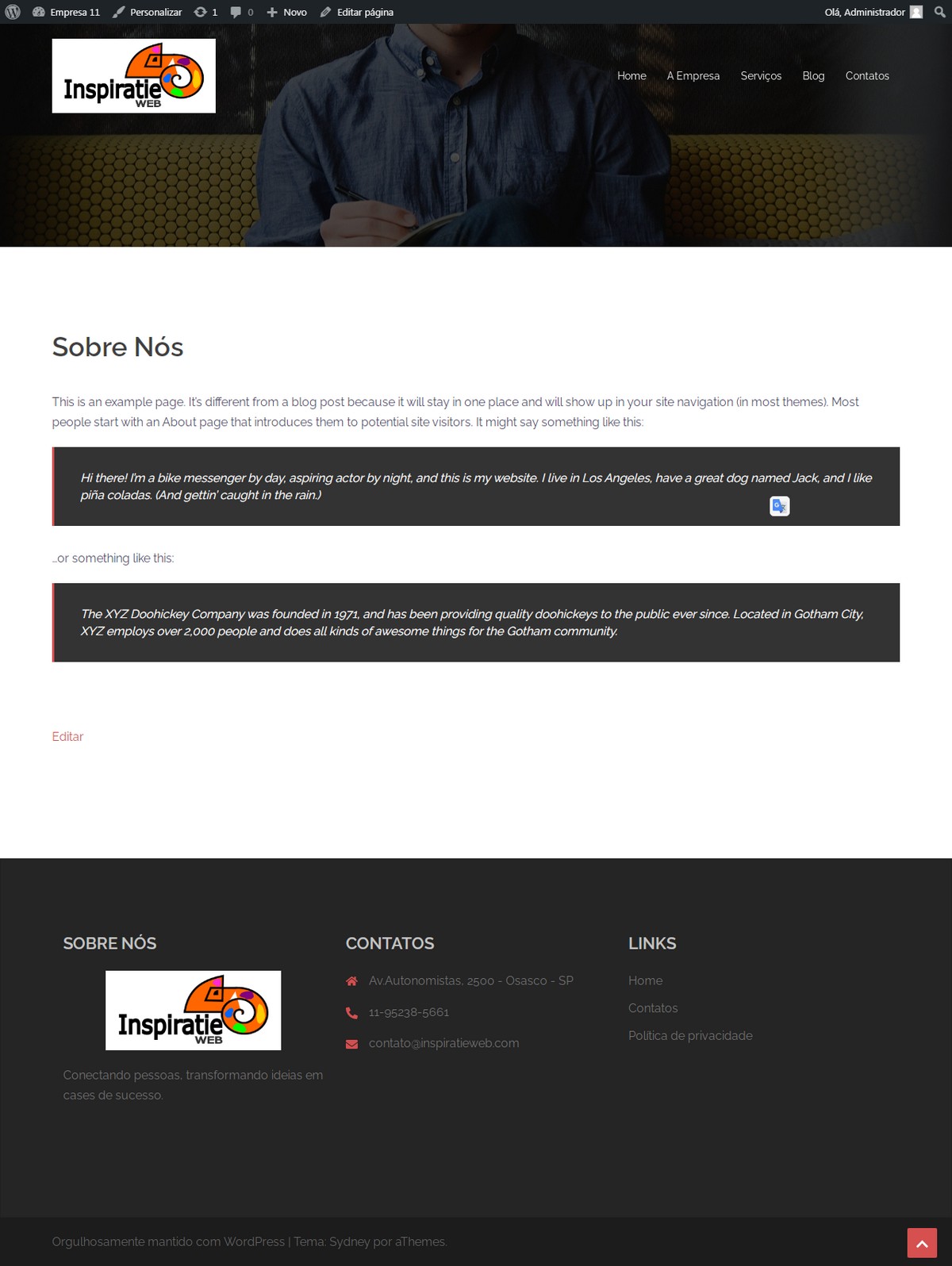 Desenvolvimento de site para Agência (E11) - Image 3